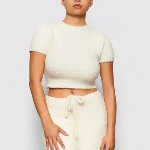 Skims cozy knit crop top